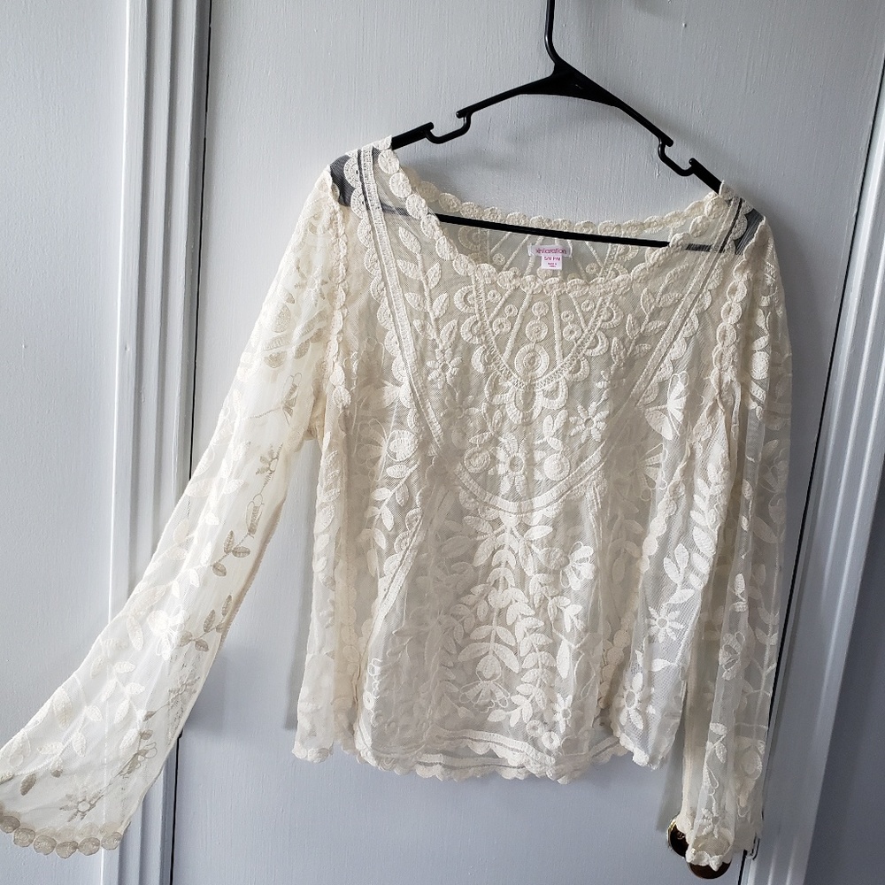 a beautiful sheer blouse